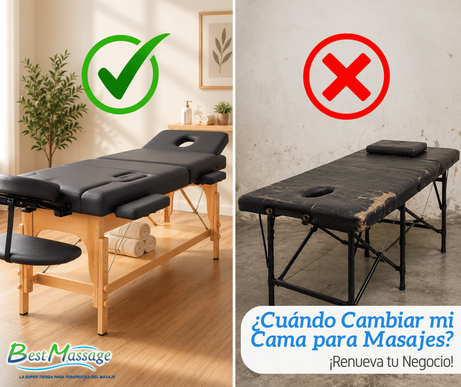 ¿Cuándo es Momento de Renovar tu Cama para Masaje?