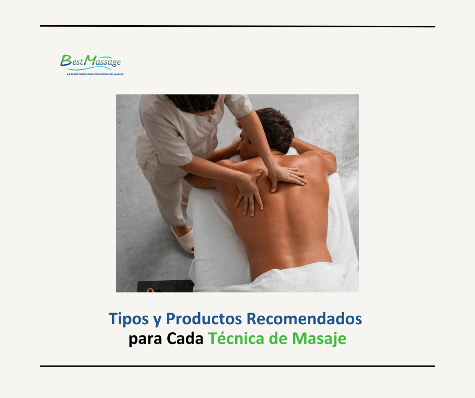 Tipos de Masajes y Productos Recomendados para Cada Técnica